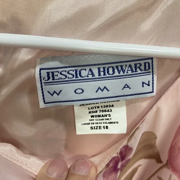 Jessica Howard Pink Floral Two-Piece Ensemble - Picture 3 of 5